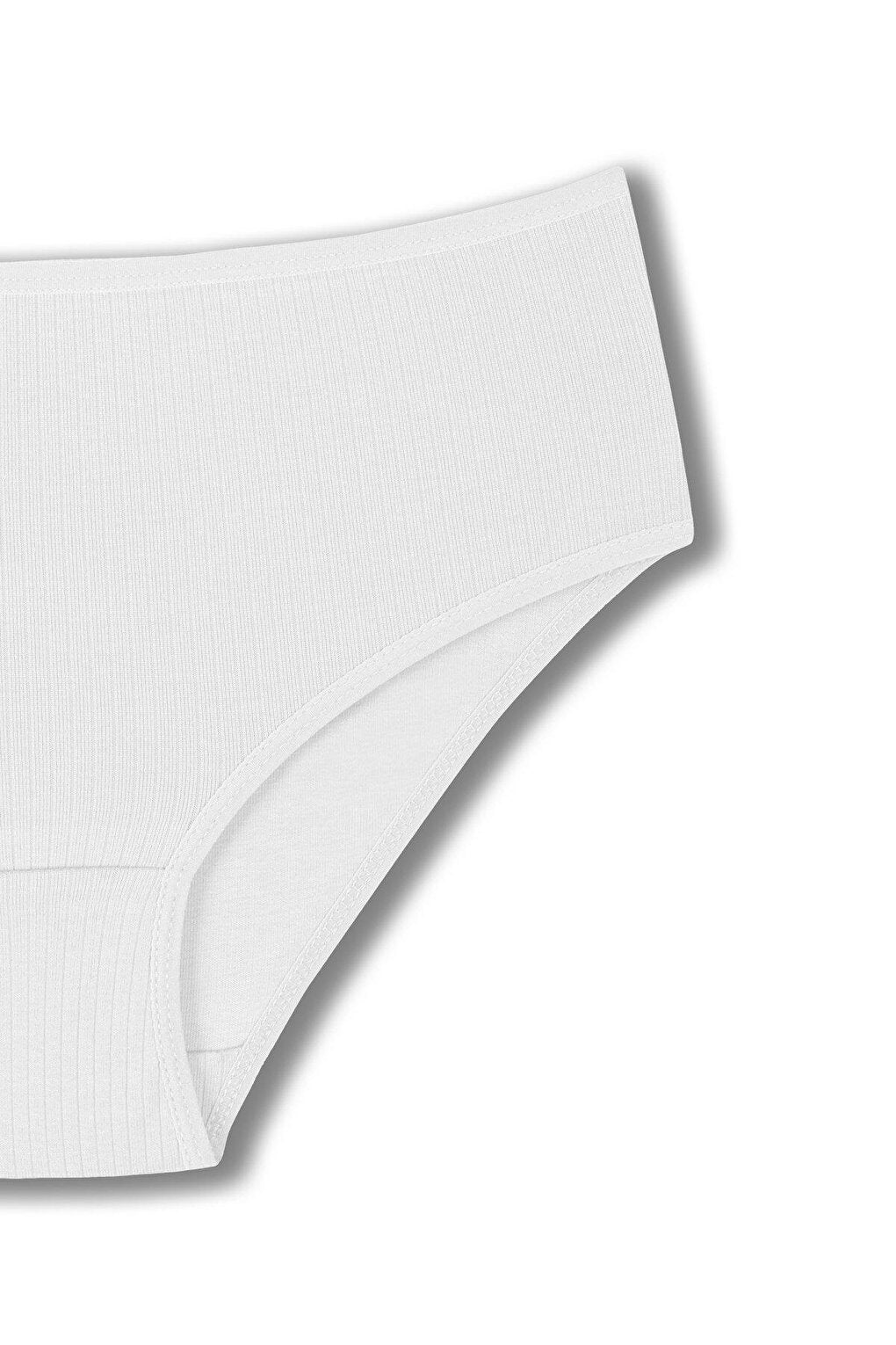 Cotton Ribbed High Waist Plus Size Women's Panties 2-pack