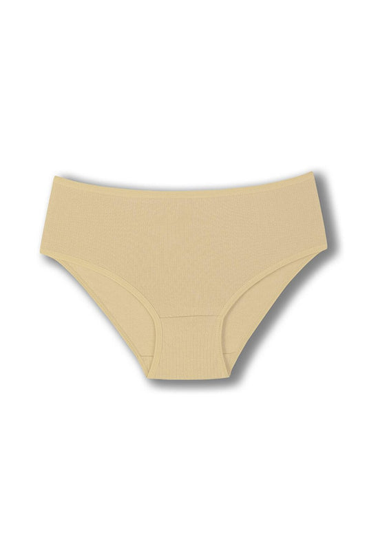 Cotton Ribbed High Waist Plus Size Women's Panties