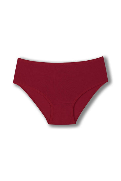 Cotton Ribbed High Waist Plus Size Women's Panties