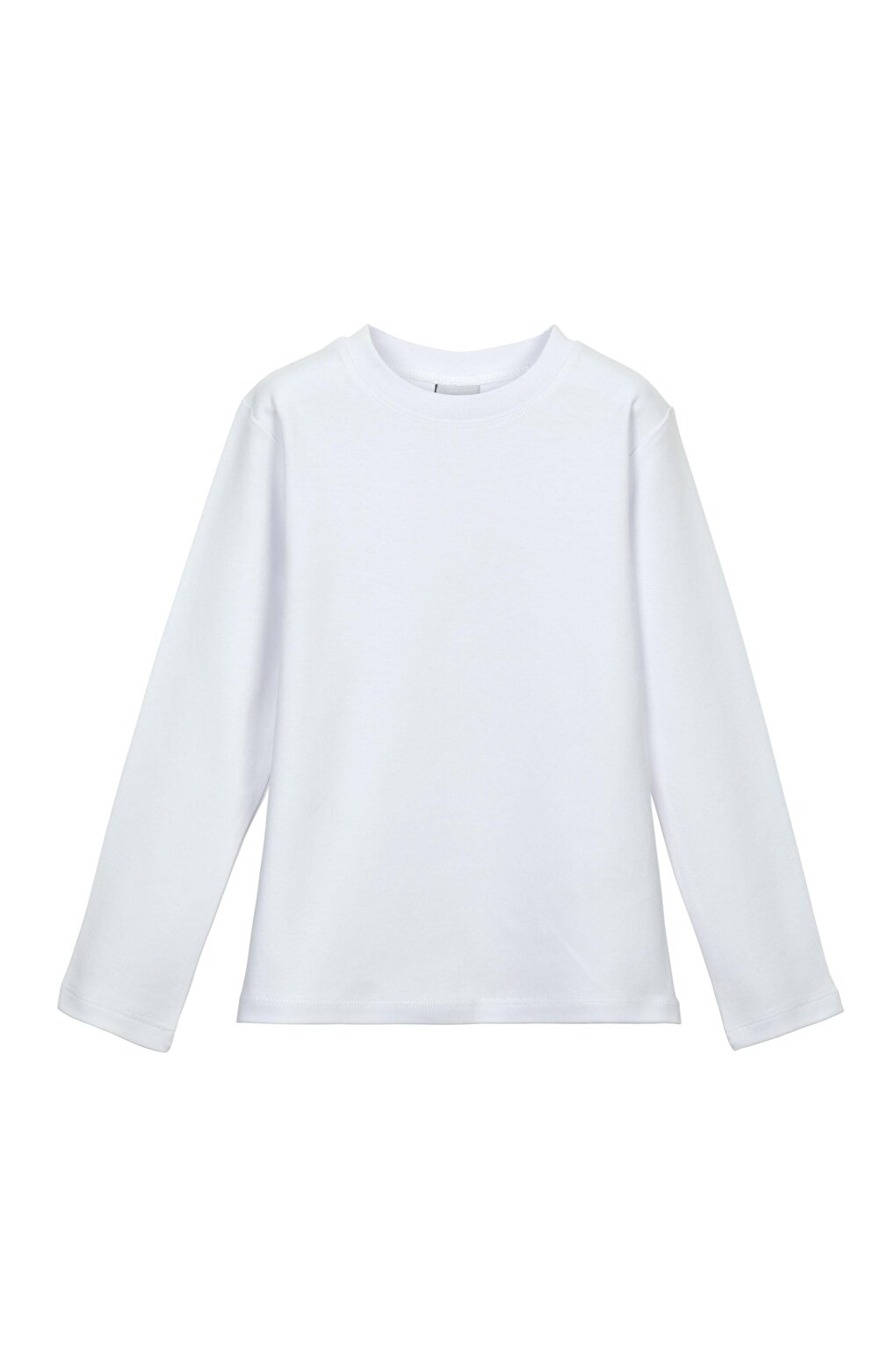 White Unisex Crew Neck Long Sleeve T-Shirt