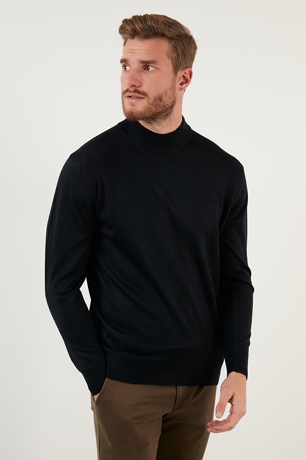 Wool Slim Fit Half Turtleneck Sweater 518BALIKCI