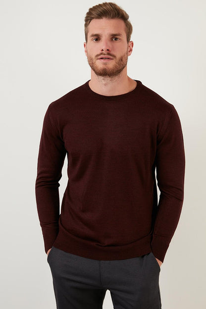 Wool Slim Fit Crew Neck Knitwear Sweater 518BICYCLE