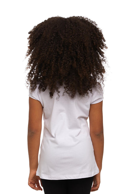 White Girl's Short Sleeve Basic T-Shirt