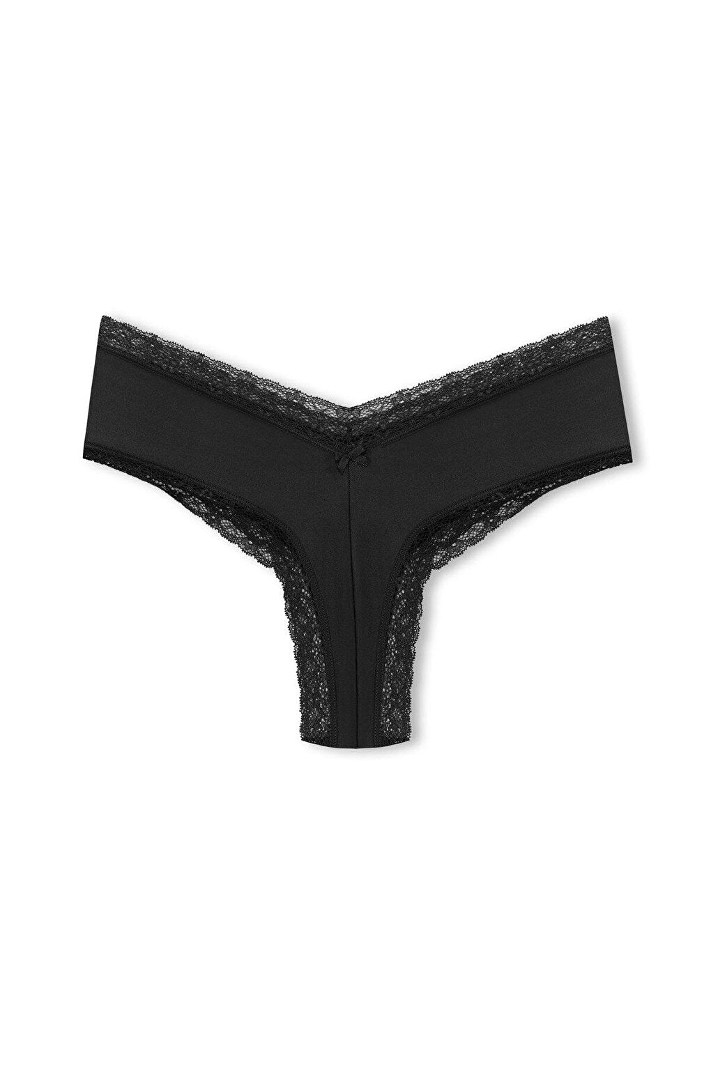 Interlock Waist and Leg Lace High Waist Brazilian Women's Panties