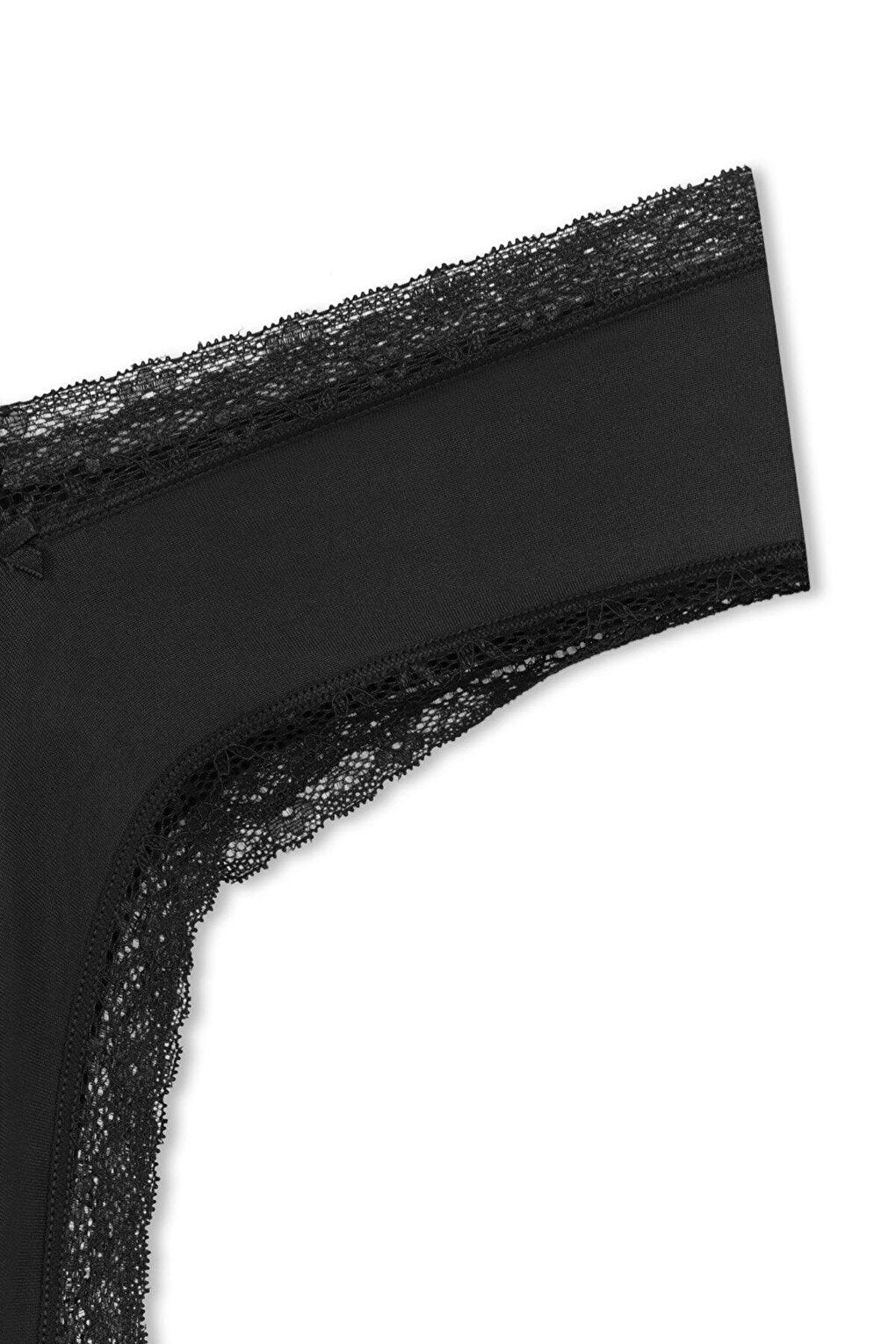 Interlock Waist and Leg Lace High Waist Brazilian Women's Panties