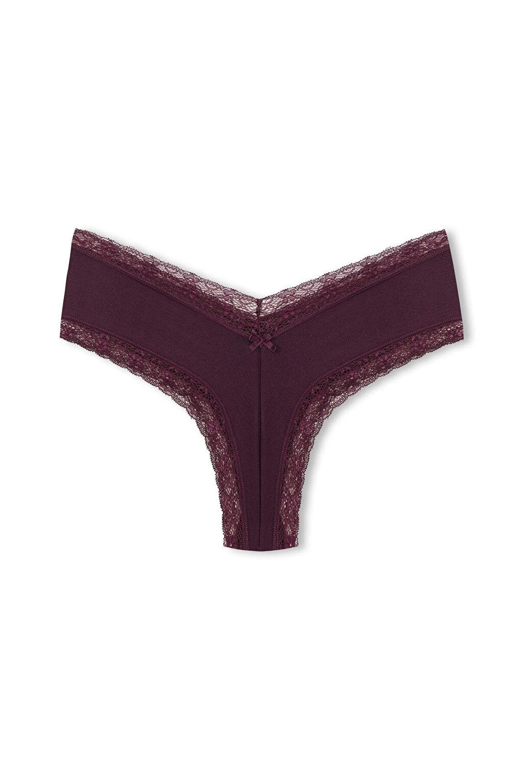 Interlock Waist and Leg Lace High Waist Brazil Women's Panties