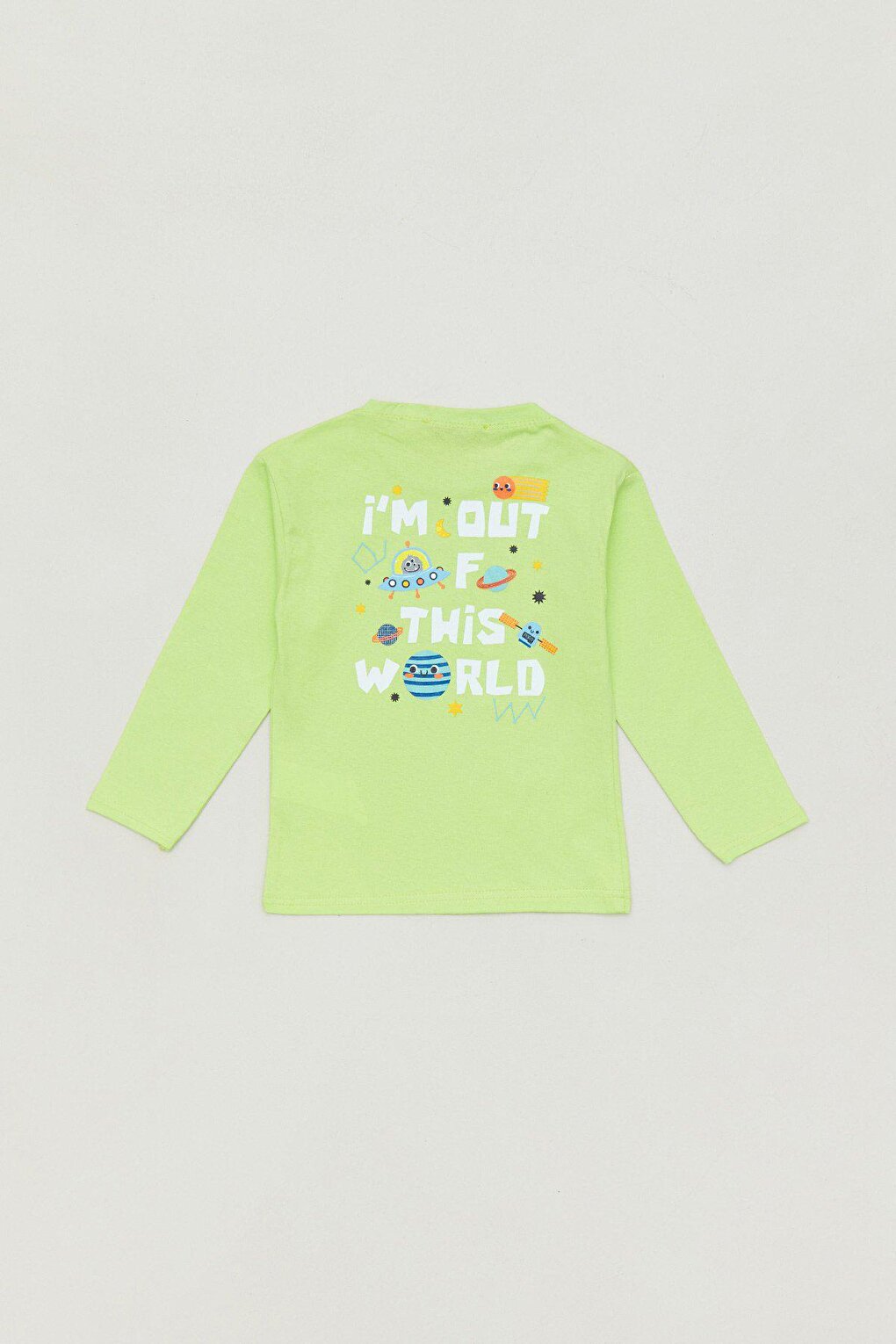 Printed Crew Neck Boy's Bodysuit