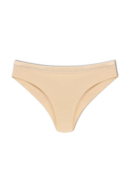 Interlock Laser Cut Honeycomb Elastic Brazilian Women's Panties 3-Piece