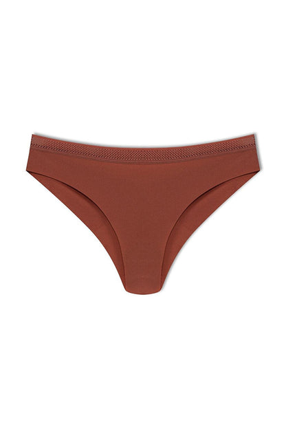 Interlock Laser Cut Honeycomb Elastic Brazilian Women's Panties 3-Piece