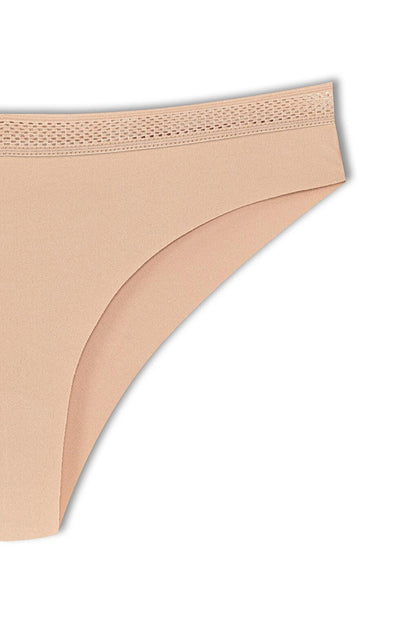 Interlock Laser Cut Honeycomb Elastic Brazilian Women's Panties 2-pack