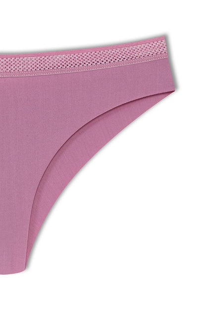 Interlock Laser Cut Honeycomb Elastic Brazilian Women's Panties 2-pack