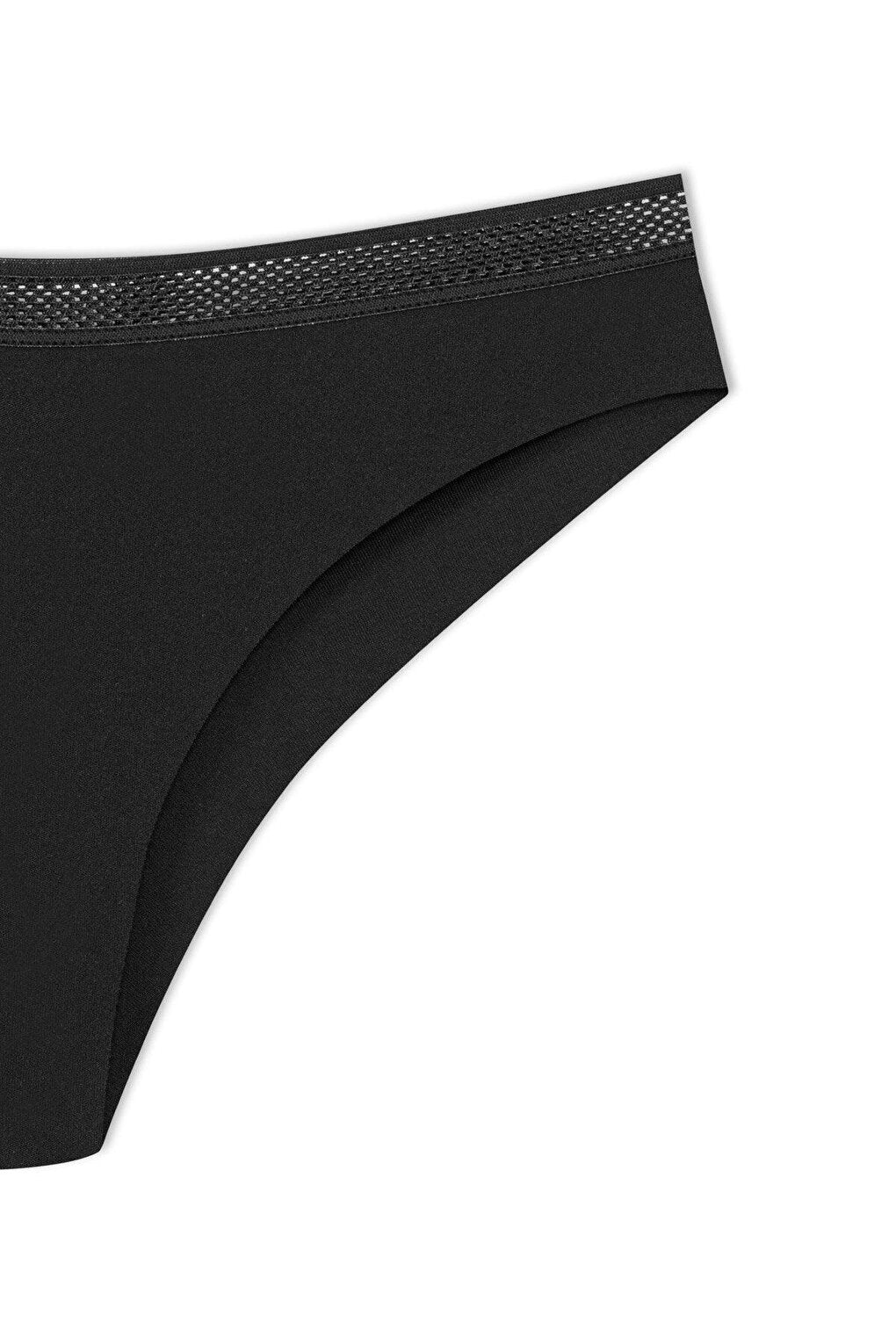 Interlock Laser Cut Honeycomb Elastic Brazilian Women's Panties 2-pack