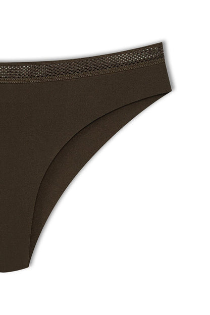 Interlock Laser Cut Honeycomb Rubber Brazil Women's Panties