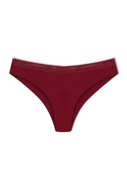 Interlock Laser Cut Honeycomb Rubber Brazil Women's Panties