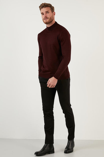 Wool Slim Fit Half Turtleneck Sweater 518BALIKCI