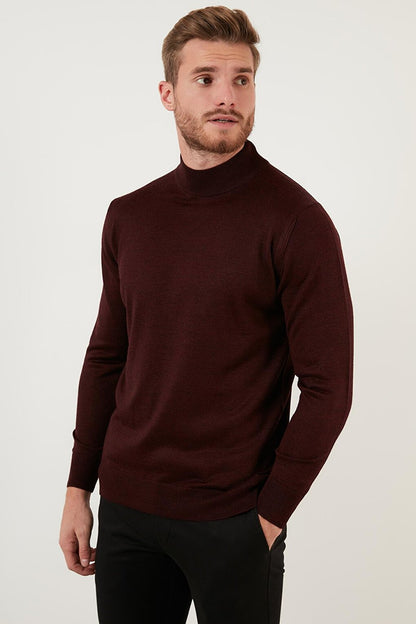 Wool Slim Fit Half Turtleneck Sweater 518BALIKCI