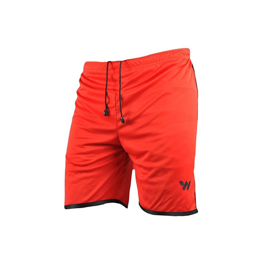 20202 Red-Black Polyester Men's Sports Shorts