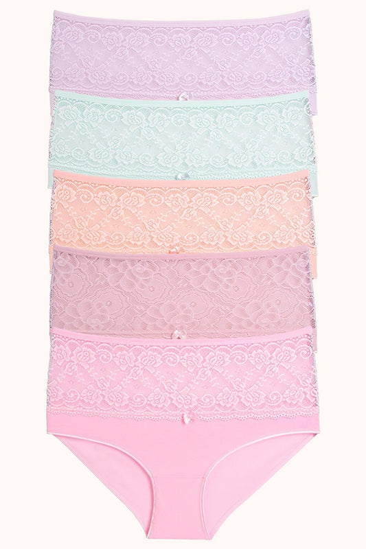 Women's Panties Large Size 5 Pack Lace