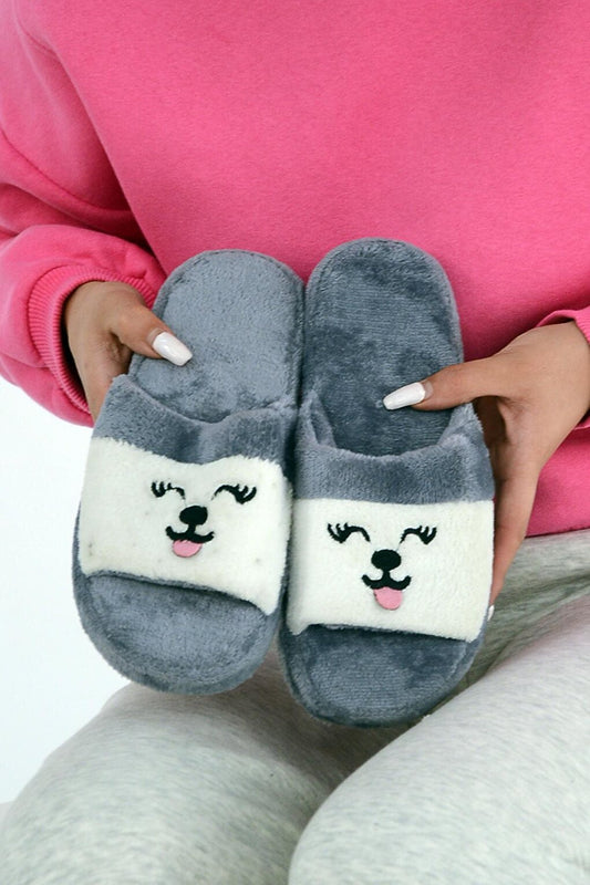 Cute Cat Comfortable Sole Women's House Slippers 999-15-22