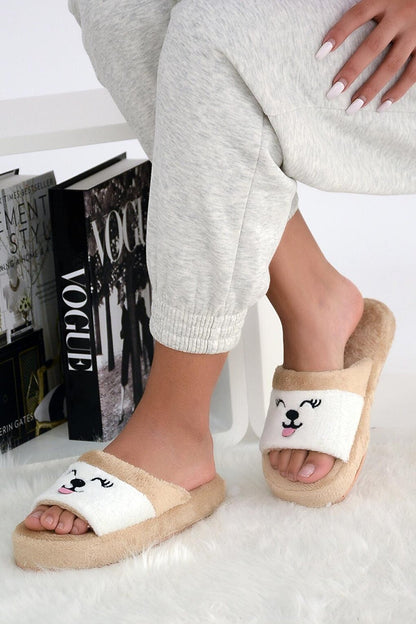 Cute Cat Comfortable Sole Women Home Slippers 999-15-22