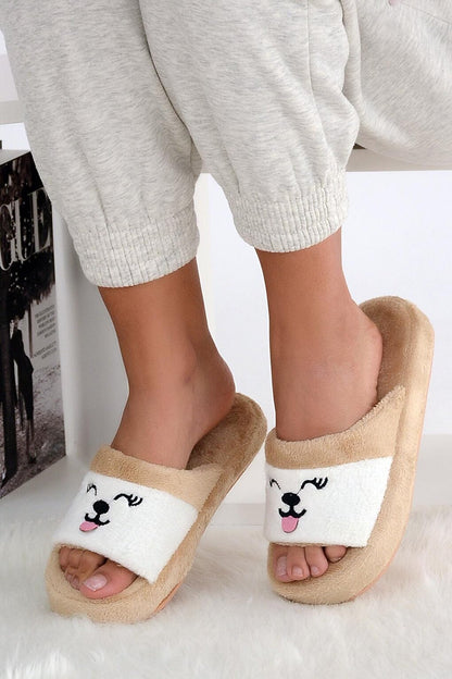 Cute Cat Comfortable Sole Women Home Slippers 999-15-22