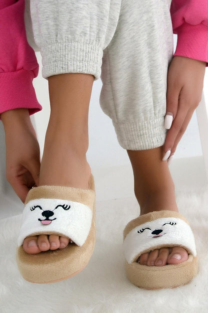 Cute Cat Comfortable Sole Women Home Slippers 999-15-22