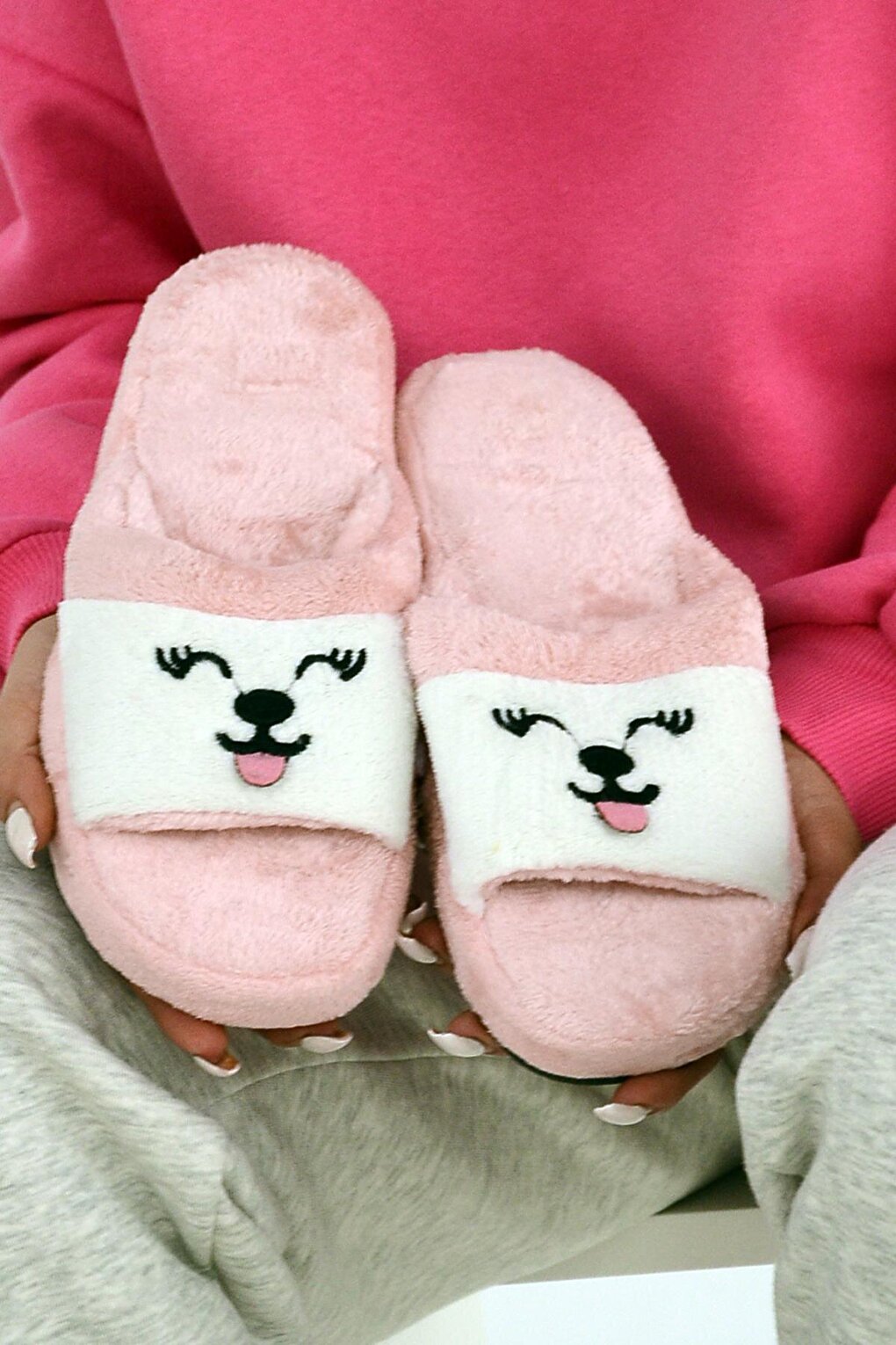 Cute Cat Comfortable Sole Women's House Slippers 999-15-22