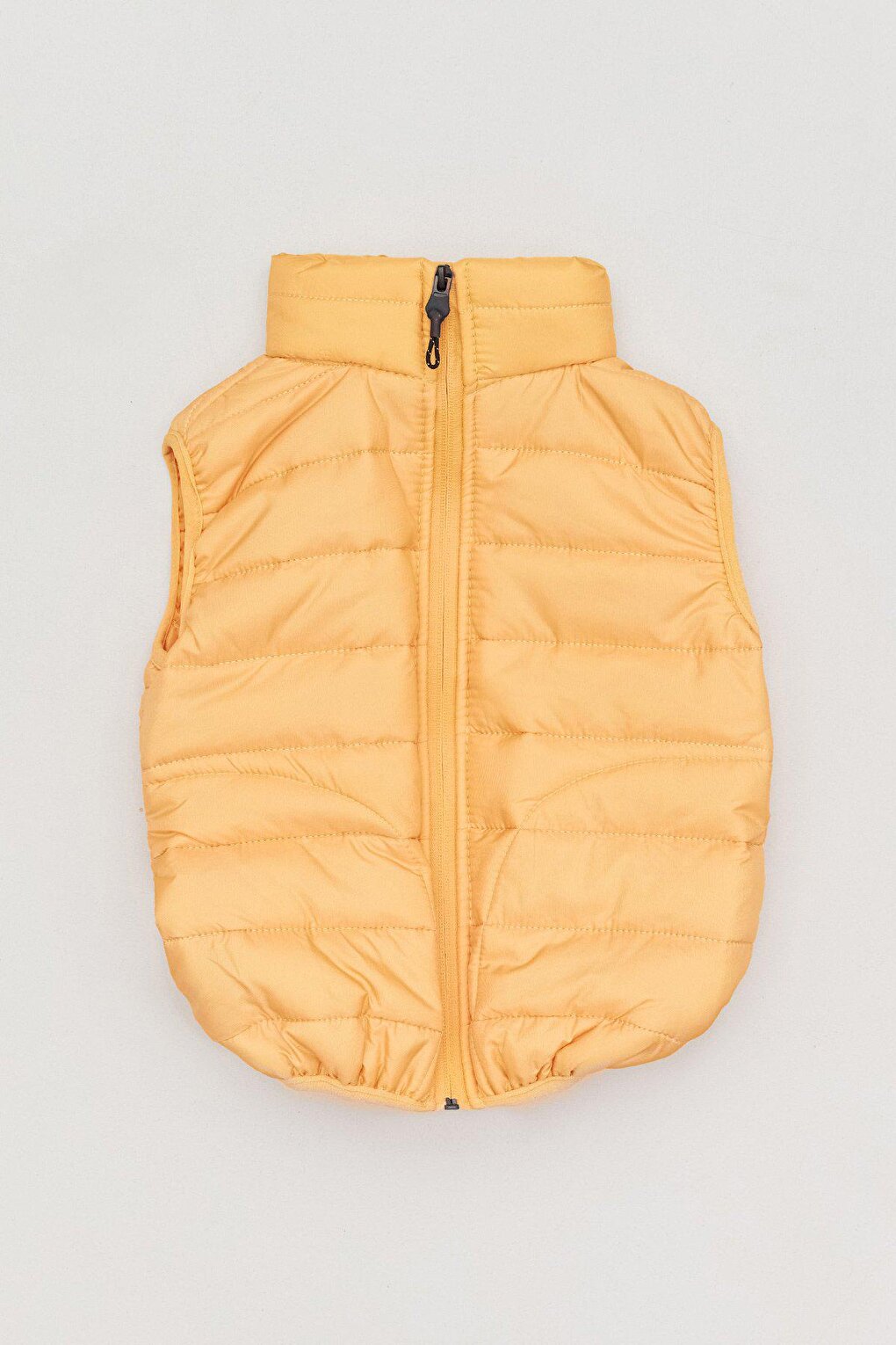 High Collar Boy's Puffer Vest with Pockets