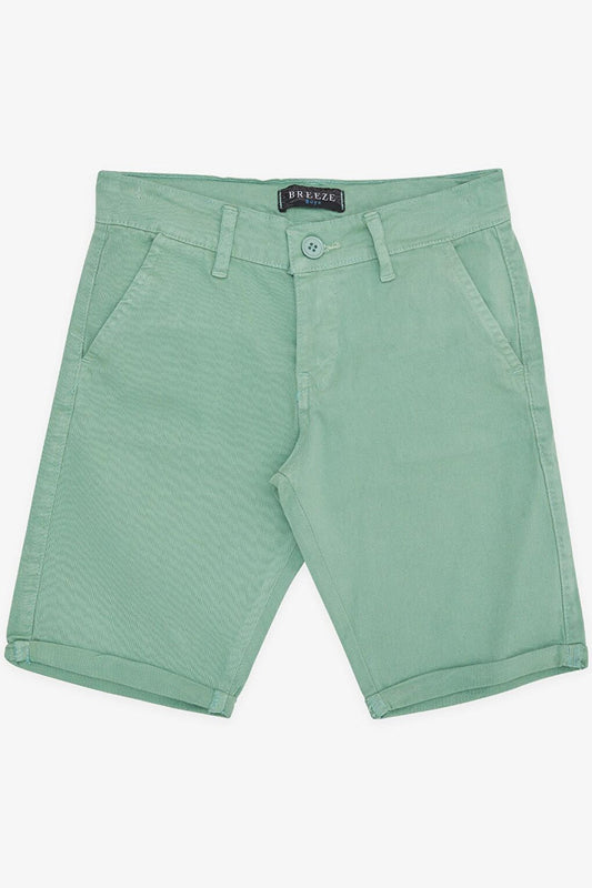 Boy's Capri Pocket Buttoned Mint Green (Ages 8-14)