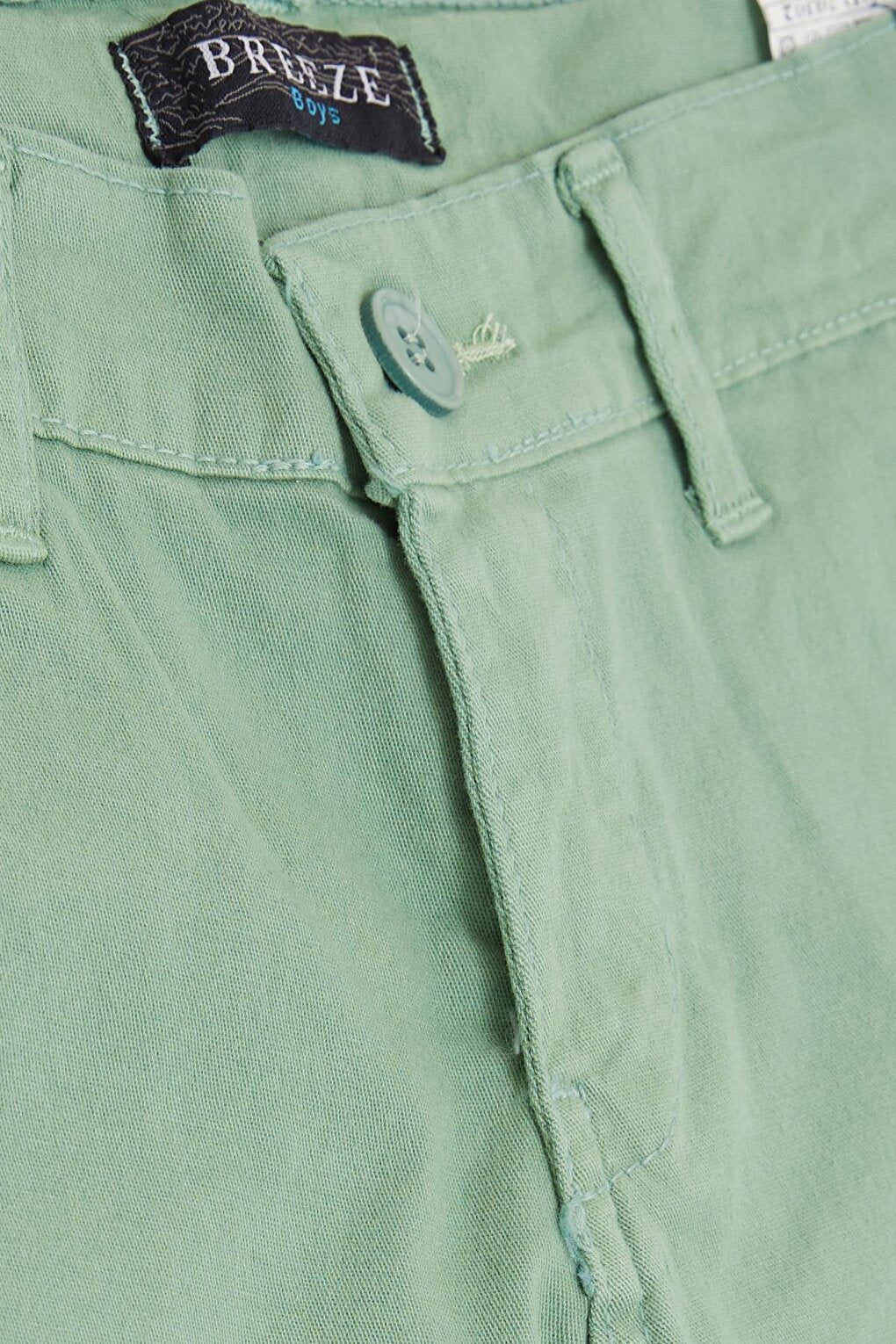 Boy's Capri Pocket Buttoned Mint Green (Ages 8-14)