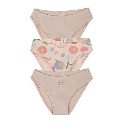 Flower Bouquet Panty Triple Set