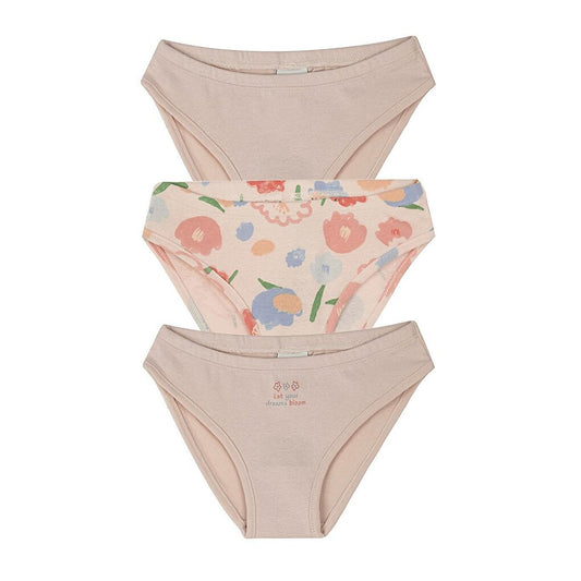 Flower Bouquet Panty Triple Set