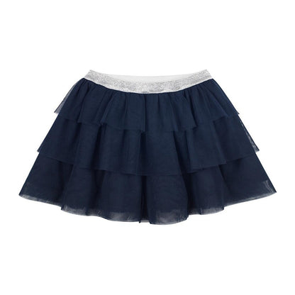 Navy Blue Tulle Skirt