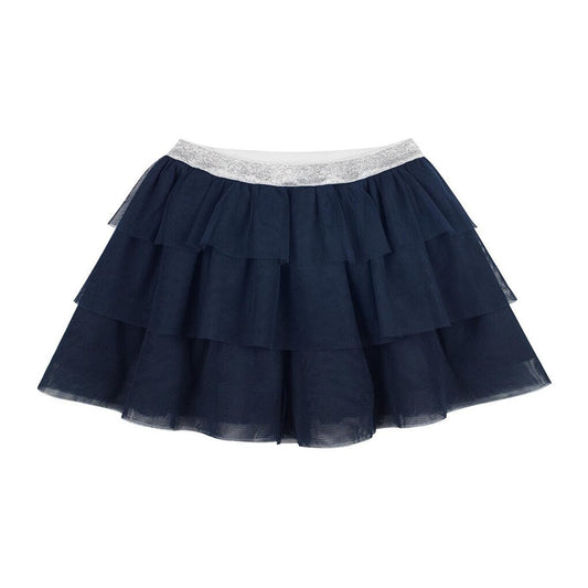 Navy Blue Tulle Skirt