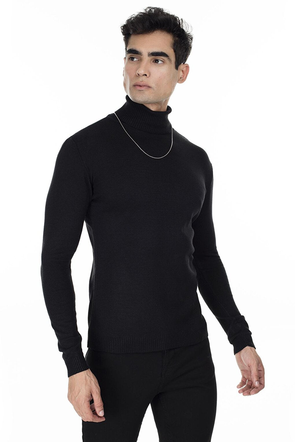 Turtleneck Slim Fit Knitwear Sweater 549T006