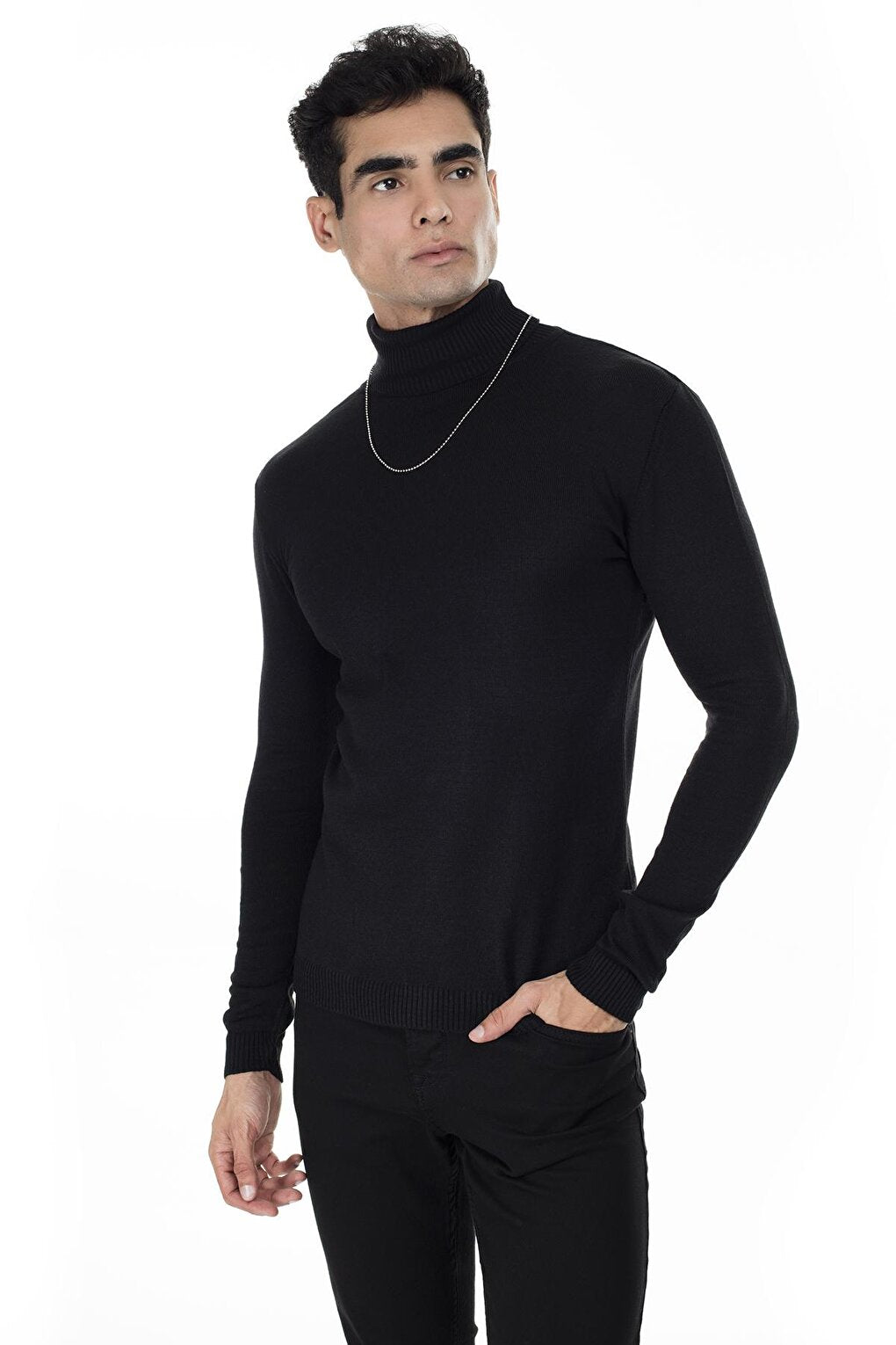 Turtleneck Slim Fit Knitwear Sweater 549T006