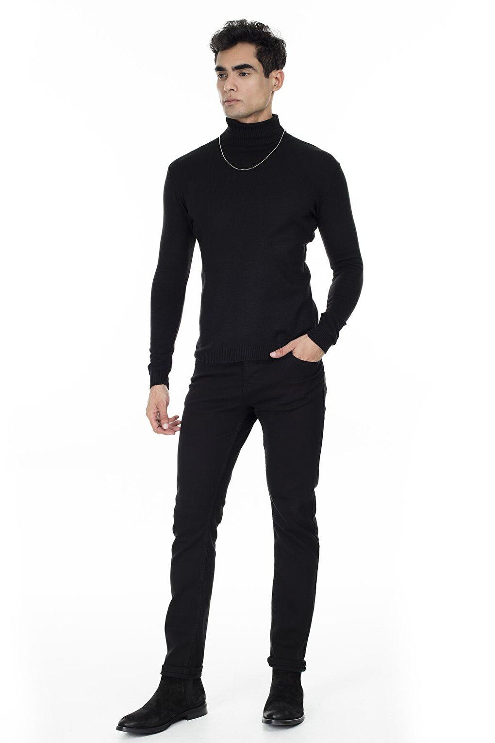 Turtleneck Slim Fit Knitwear Sweater 549T006