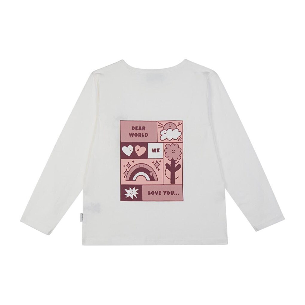 Pink Dear World Long Sleeve Tshirt