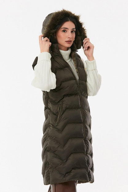 Hooded Vest with Zipper Pockets