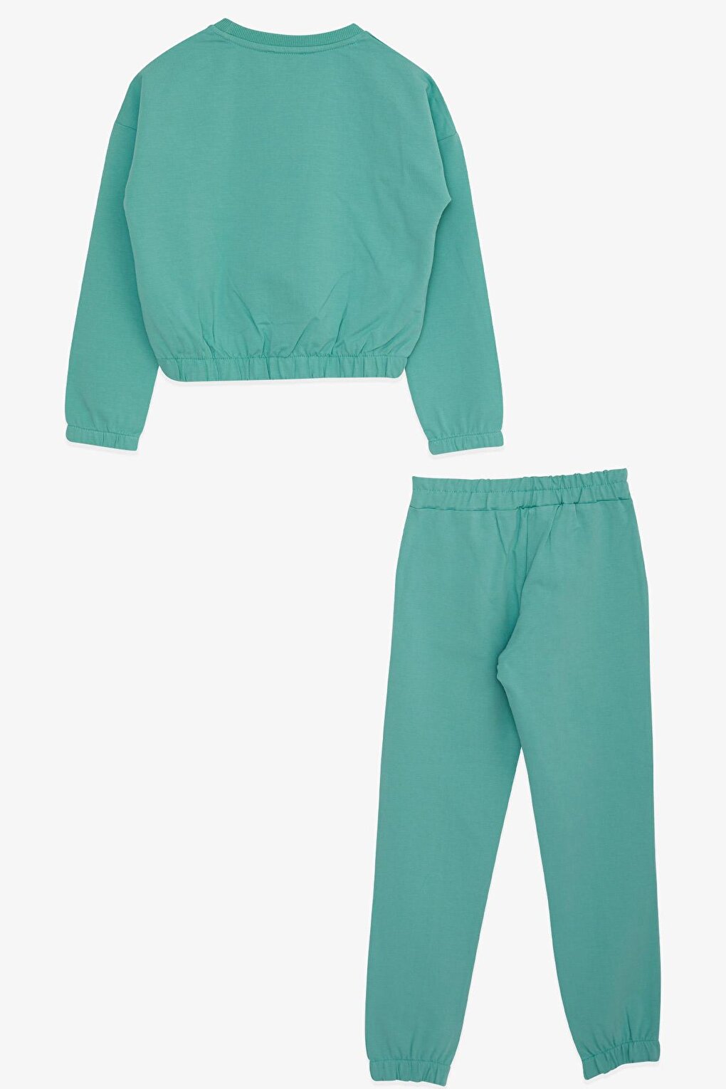 Girl's Tracksuit Set Glitter Girls Printed Mint Green (Age 8-11)