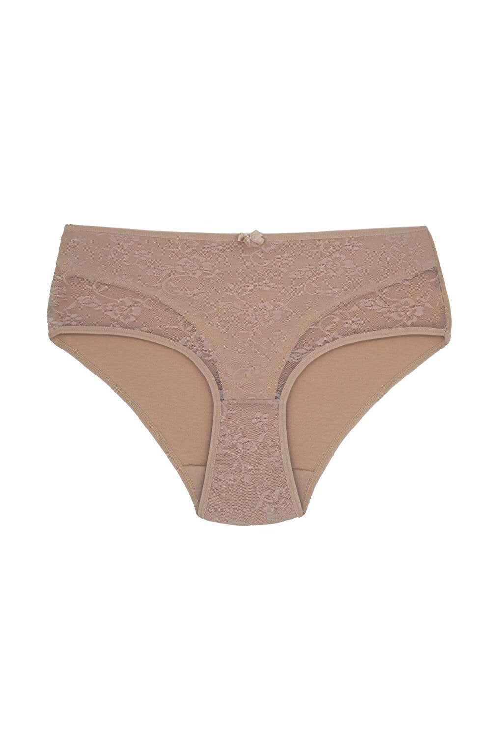 Cotton Front Lined Lez Lace High Waist Women's Panties 10pcs