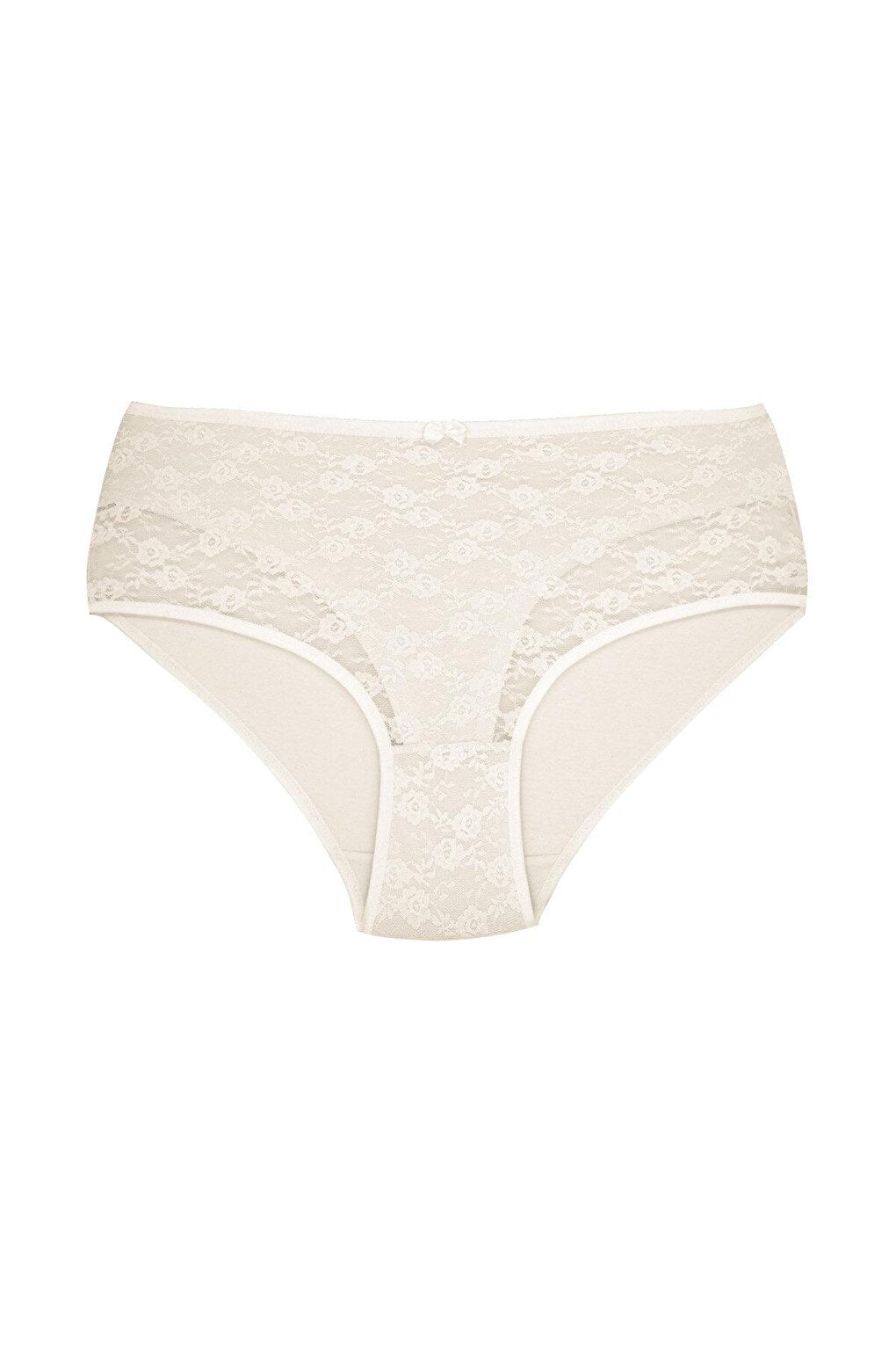 Cotton Front Lined Lez Lace High Waist Women's Panties 3-Piece