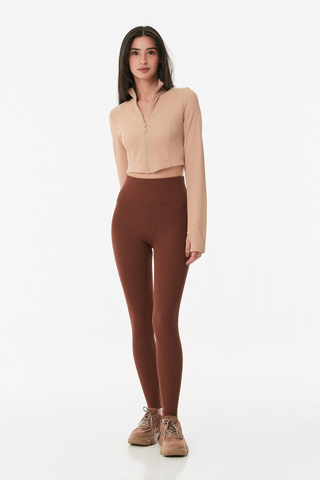 Ribbed High Waist Leggings