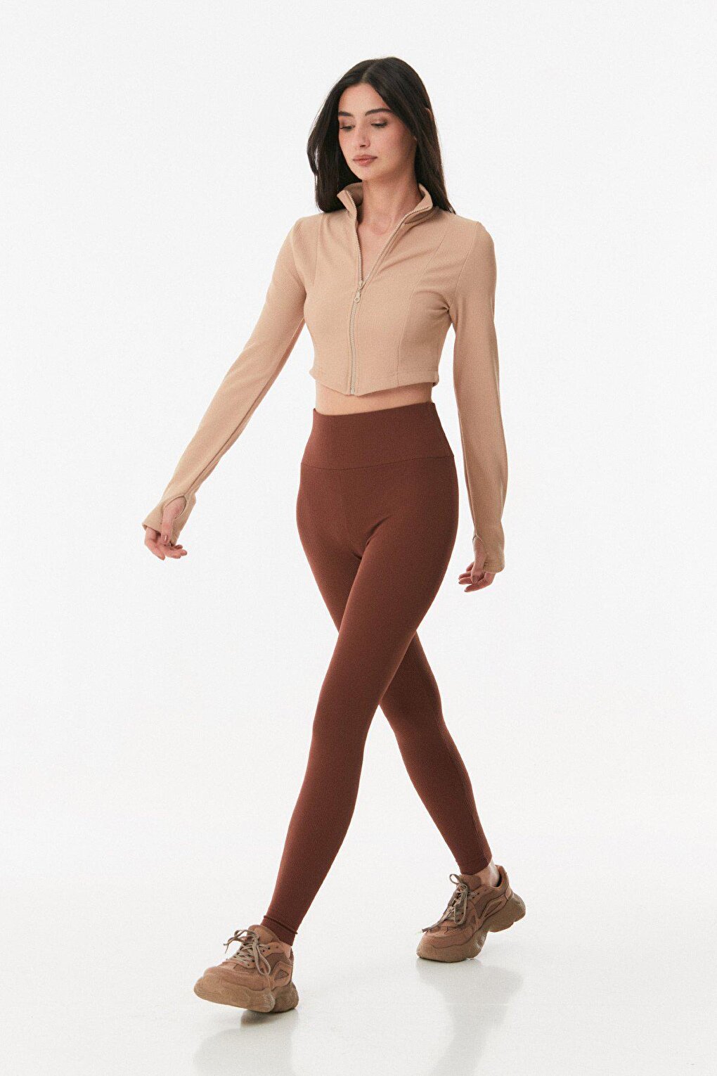 Ribbed High Waist Leggings