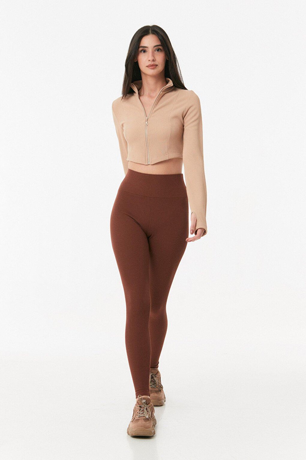 Ribbed High Waist Leggings