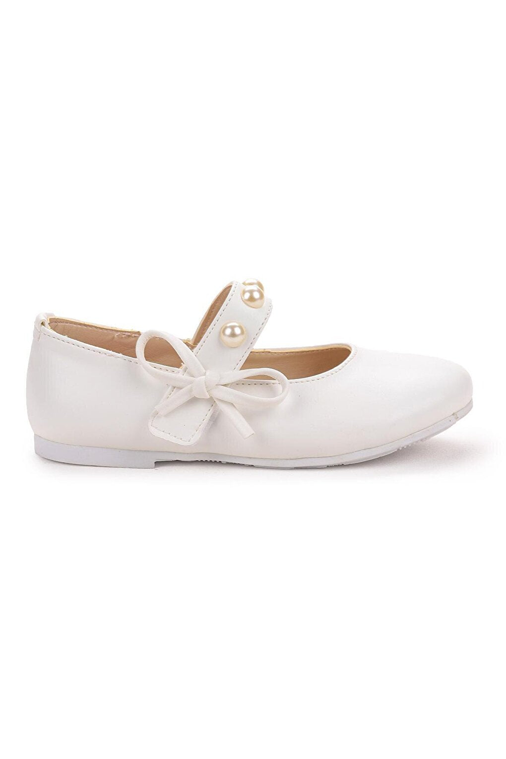 Pearl and Velcro Girls' Ballerina Shoes 253 Skin Helmet