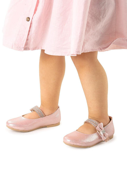 Velcro Girls' Stone Ballerina Shoes 252 Vakko