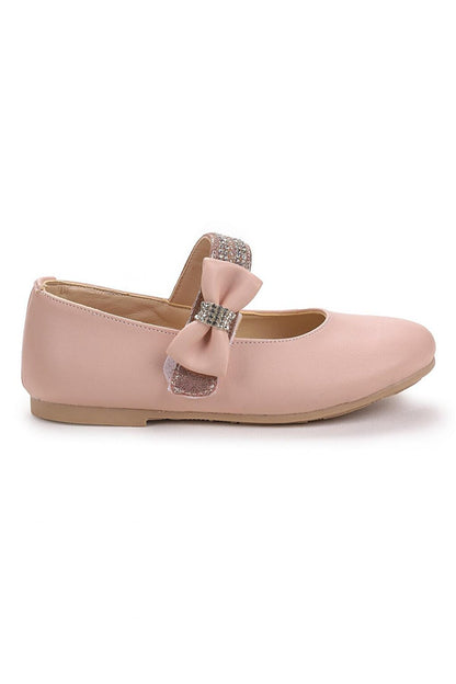 Velcro Girls Stone Ballerina Shoes 252 Volume