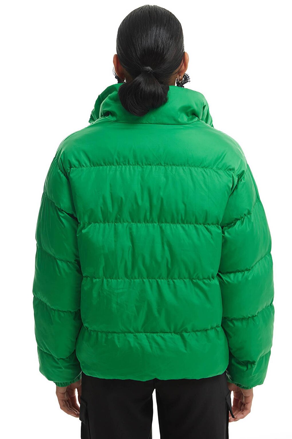 Short Puffer Jacket Green