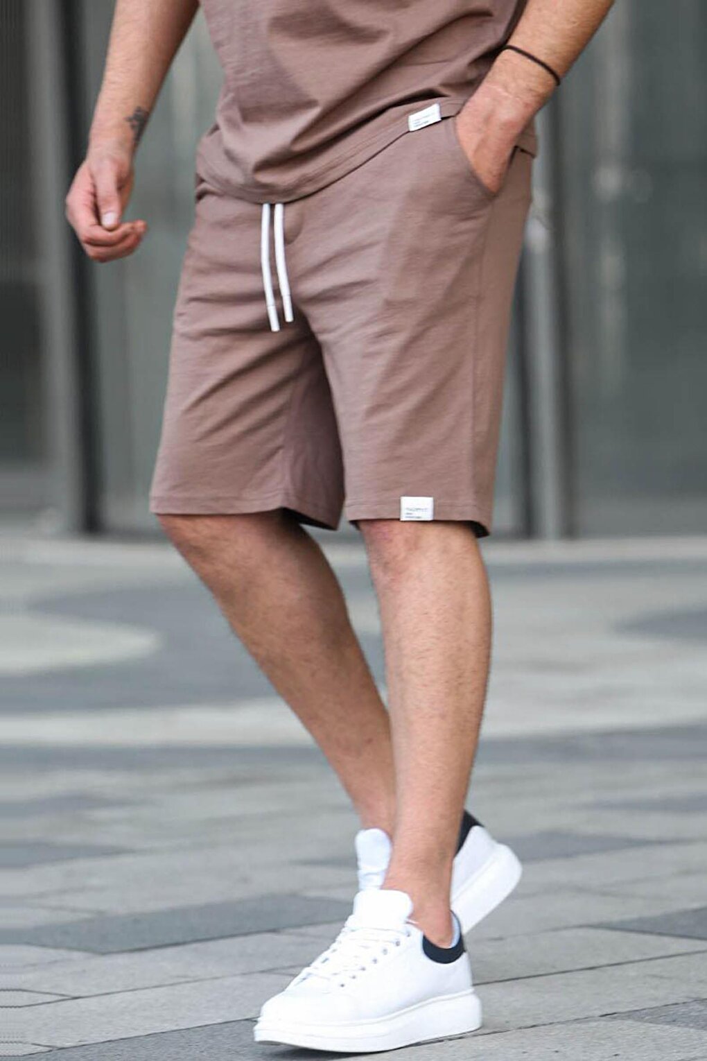 Brown Basic Men's Shorts 6501